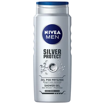 Nivea Men, Silver Protect, Żel pod prysznic do ciała, twarzy i włosów