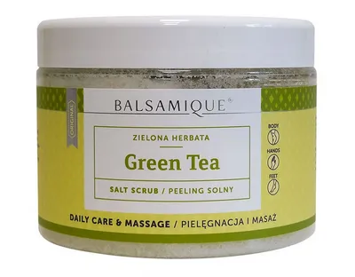 Balsamique Daily Care & Massage, Salt Scrub Green Tea (Peeling solny `Zielona herbata`)
