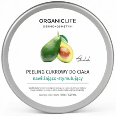 Organic Life Peeling cukrowy do ciała nawilżająco-stymulujący