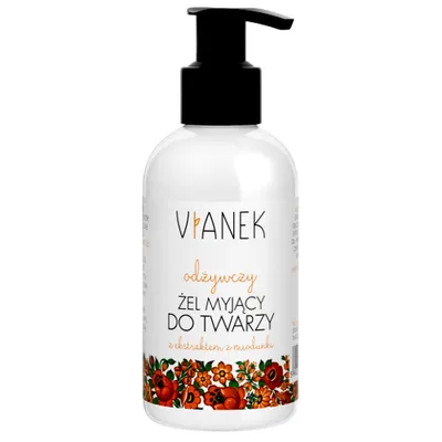 Vianek Seria Pomarańczowa, Odżywczy żel myjący do twarzy