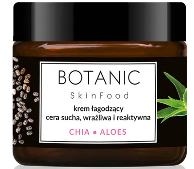 Botanic Skin Food Krem łagodzący `Chia i aloes`