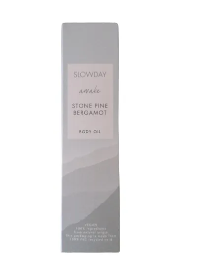 Slowday Awake, Stone Pine & Bergamot, Body Oil (Sosna i Bergamotka, Olejek do ciała)