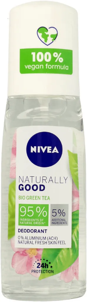 Nivea Naturally Good, Dezodorant w sprayu `Bio zielona herbata`