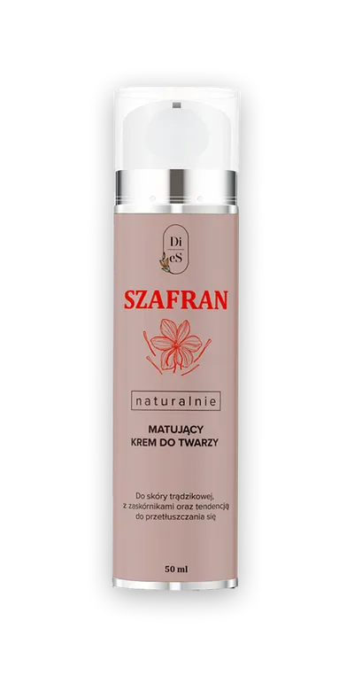 Di-es Kosmetyki Naturalne Naturalnie matujący krem do twarzy `Szafran`
