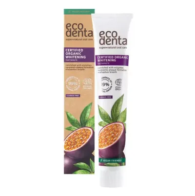 Ecodenta Passion Fruit, Certified Organic Whitening Toothpaste (Marakuja, Pasta do zębów)