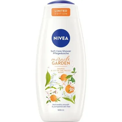 Nivea Miracle Garden, Orange & Lily of the Valley Soft Care Shower (Żel pod prysznic)
