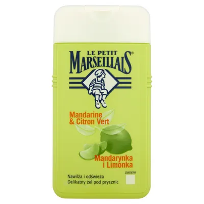 Le Petit Marseillais Gel Douche Extra Doux Mandarine & Citron Vert (Delikatny żel pod prysznic `Mandarynka i limonka`)