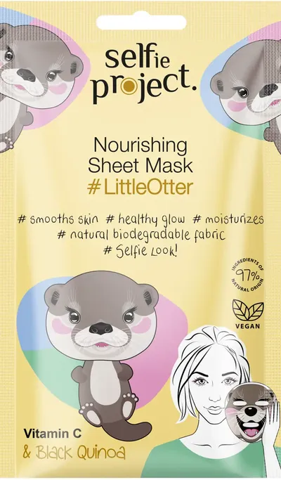 Selfie Project LittleOtter, Nourishing Sheet Mask (Odżywcza maseczka na tkaninie)