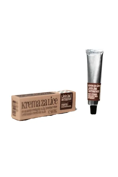 Sapunoteka Bergamot & Hazelnut Face Cream (Bergamotka i Orzech Laskowy, Krem do twarzy)