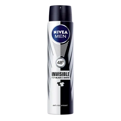 Nivea Men, Invisible Power for Black and White, Antyperspirant w sprayu