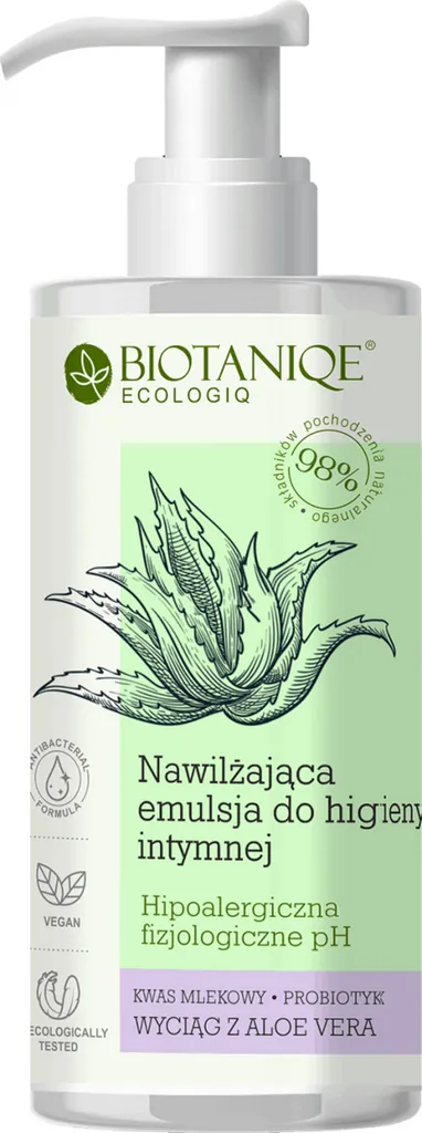 Biotaniqe Ecologiq, Nawilżająca emulsja do higieny intymnej `Aloe Vera`