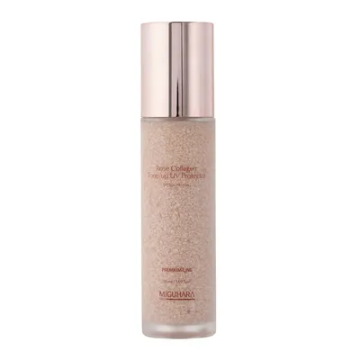 Miguhara Rose Collagen, Tone-up UV Protector SPF50+ PA++++ (Przeciwsłoneczne serum do twarzy z kolagenem SPF50+PA++++)