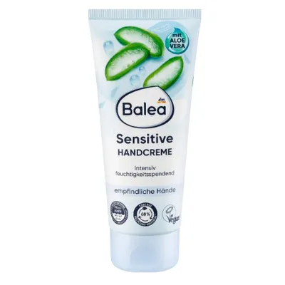 Balea Sensitive, Hand Cream  with Aloe Vera (Krem do rąk do skóry wrażliwej z ekstraktem z aloesu)