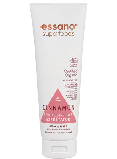 Essano Superfoods, Certified Organic Cinnamon Revitalizing Face Exfoliator (Peeling do twarzy z cynamonem)