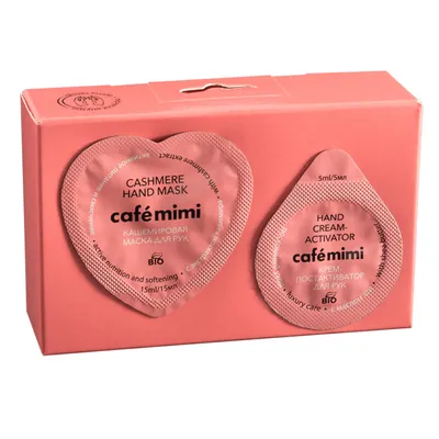 Cafe Mimi Dwuetapowa kaszmirowa maska do rąk