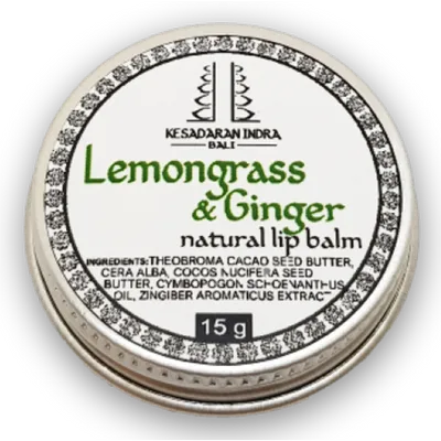 Kesadaran Indra Bali Natural Lip Balm Lemongrass & Ginger (Naturalny balsam do ust)