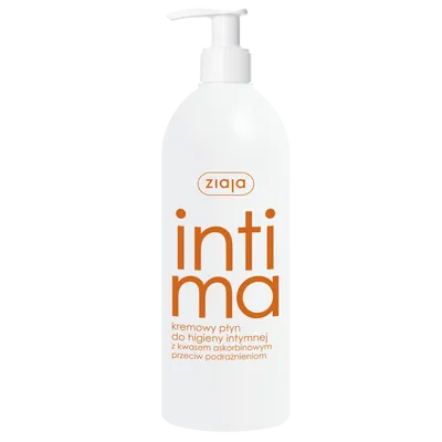 Ziaja Intima, Kremowy płyn do higieny intymnej z kwasem askorbinowym przeciw podrażnieniom (nowa wersja)