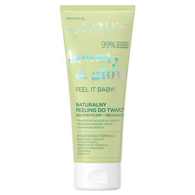 Eveline Cosmetics Beauty & Glow, Naturalny peeling do twarzy `Peel It Baby! `