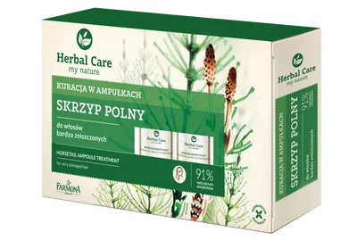 Herbal Care Kuracja w ampułkach do włosów bardzo zniszczonych `Skrzyp polny`