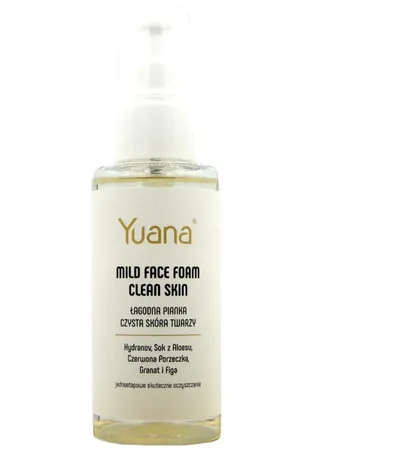 Yuana Clean Skin, Mild Face Foam (Naturalna łagodna pianka oczyszczająca do twarzy)