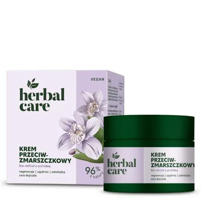 Herbal Care Przeciwzmarszczkowy krem do twarzy z bio-retinolem i ekstraktem z orchidei