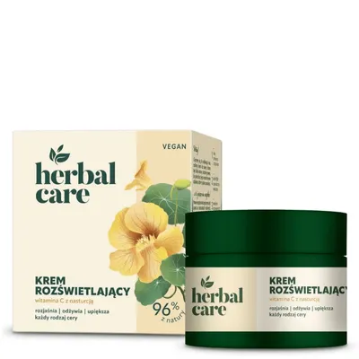 Herbal Care Rozświetlający krem do twarzy  z witaminą C i ekstraktem z nasturcji