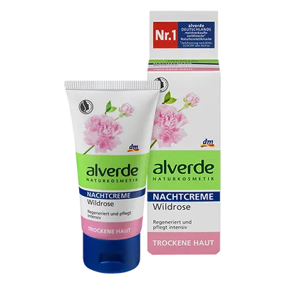 Alverde Nachtcreme Wildrose (Krem z dziką różą na noc (nowa wersja))