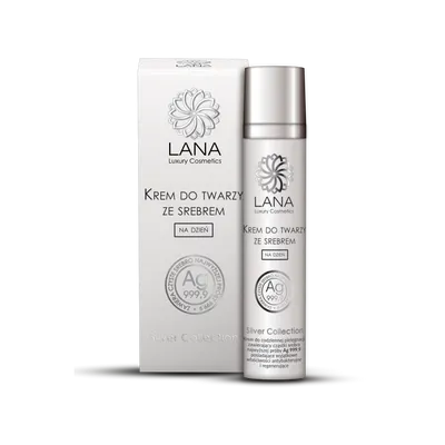 Lana Luxury Cosmetics Silver Collection, Regenerujący krem wygładzający na dzień ze srebrem