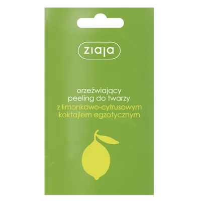 Ziaja Orzeźwiający peeling do twarzy z limonkowo-cytrusowym koktajlem egzotycznym (nowa wersja)