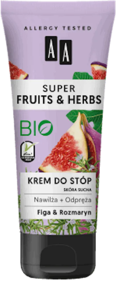 AA Super Fruits & Herbs, Krem do stóp `Rozmaryn & figa`