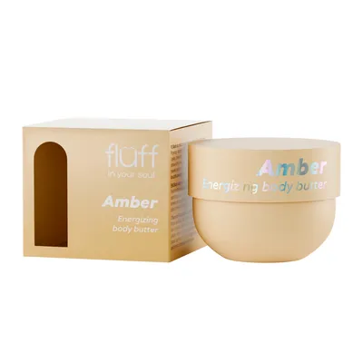 Fluff Amber Energizing Body Butter (Energetyzujące masło do ciała z ekstraktem z bursztynu)