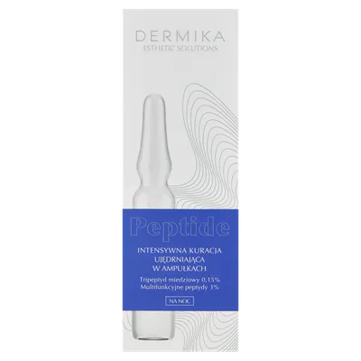 Dermika Esthetic Solutions, Peptide, Intensywna kuracja ujędrniająca w ampułkach na noc