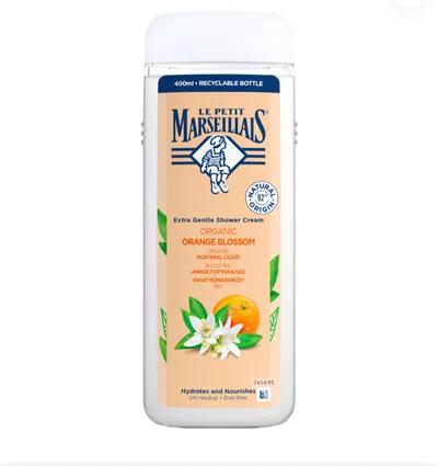 Le Petit Marseillais Extra Gentle Shower Cream Organic Orange Blossom (Delikatny kremowy żel pod prysznic `Organiczny kwiat pomarańczy` (nowa wersja))