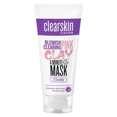Avon Clearskin, Blemish Pink Clearing Clay 4 Minute Mask (Maseczka z glinką przeciw niedoskonałościom)