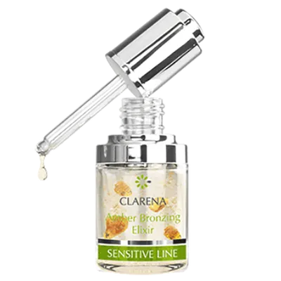 Clarena Sensitive Line,  Amber Bronzing Elixir (Bursztynowy eliksir brązujący)