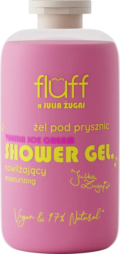 Fluff Fluff x Julia Żugaj, Vanilla Ice Cream Shower Gel (Nawilżający żel pod prysznic)