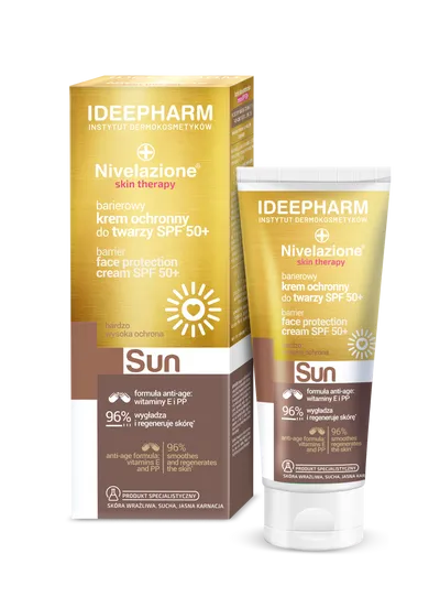 Nivelazione Skin Therapy Sun, Barierowy krem ochronny do twarzy SPF 50 +