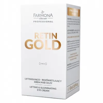 Farmona System Professional Retin Gold, Lifting & Illuminating Eye Cream (Liftingująco - rozświetlający krem pod oczy)