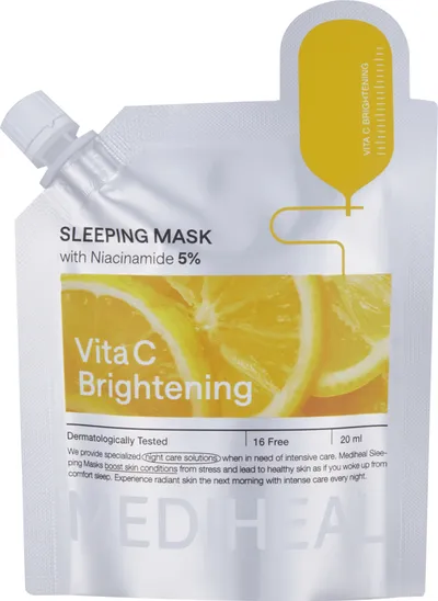 Mediheal VitaC Brightening Sleeping Mask (Całonocna maseczka rozświetlająca do twarzy)