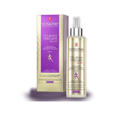 Yoskine Tsubaki Trener Slim, Aktywator wyszczuplania i redukcji cellulitu w sprayu Step 1