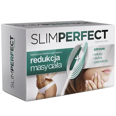 Aflofarm Farmacja Polska Slimperfect, Tabletki na odchudzanie  oraz zdrowe włosy, skórę i paznokcie