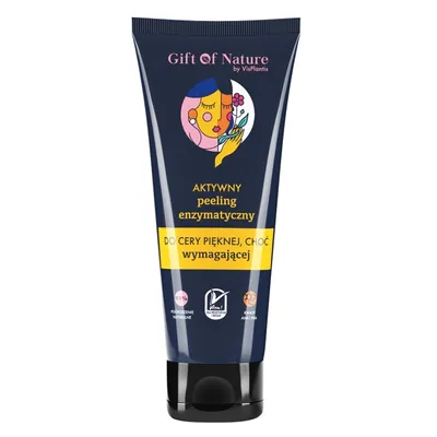 Gift of Nature Aktywny peeling enzymatyczny do twarzy `Kwasy AHA i PHA`