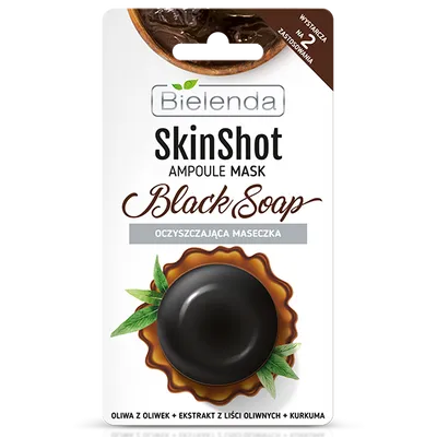 Bielenda Skin Shot Ampoule Mask Black Soap (Oczyszczająca maseczka)