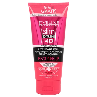 Eveline Cosmetics Slim Extreme 4D, Intensywne serum powiększające i poprawiające strukturę biustu `Mezo Push - up`