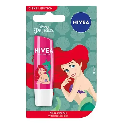 Nivea Disney Princess Pink Melon Lip Balm (Pielęgnująca pomadka do ust)