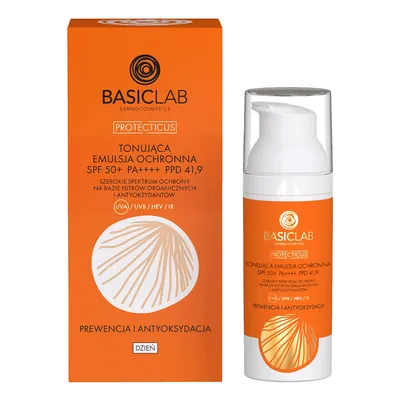 BasicLab Dermocosmetics Protecticus, Tonująca emulsja ochronna SPF50+