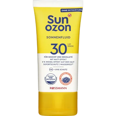 SunOzon Classic Sonnenfluid LSF 30 mit Matt-Effekt (Fluid przeciwsłoneczny SPF 30 (nowa wersja))