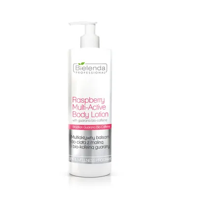 Bielenda Professional SPA & Wellness Program, Raspberry Multi-active Body Lotion (Multiaktywny balsam do ciała z maliną i bio-kofeiną z guarany)