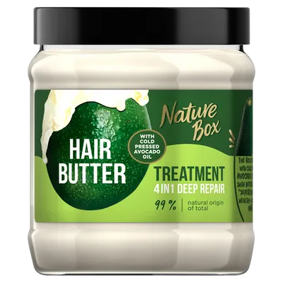 Nature Box Hair Butter, 4in1 Deel Repair Treatment (Głęboko regenerująca maska do włosów 4w1)