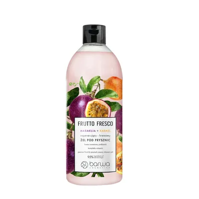 Barwa Frutto Fresco, Regenerujący żel pod prysznic `Marakuja + karmel`